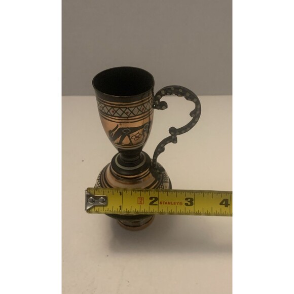 Hand Made in Greece beautiful 5” tall" vase! - Picture 8 of 9